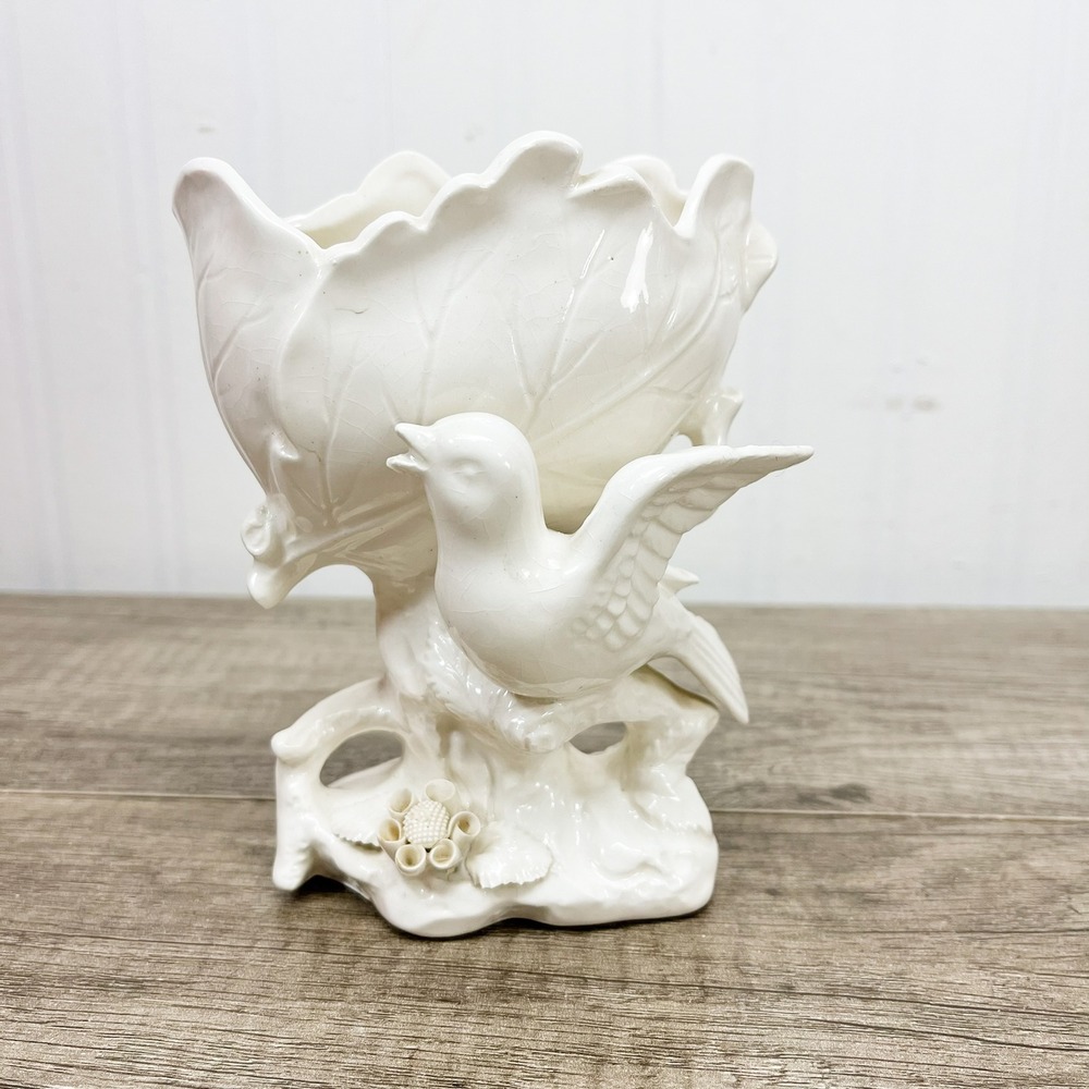 Vintage Bird Vase, Ardalt Lenwile Artware Japan Porcelain Vase 6919